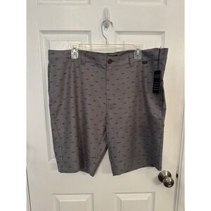 New Travis Mathew Southern Border Shorts Mens 40 Gray Polyester Stretch New $90